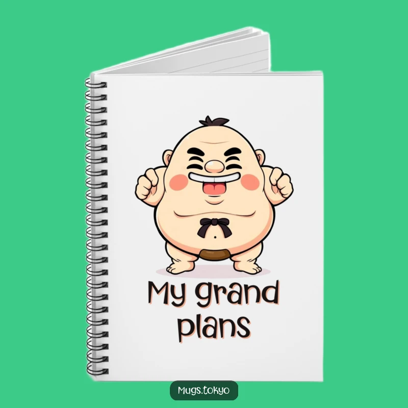 Funny Sumo Notebook: Proud Grinning Character for Hilarious Notes