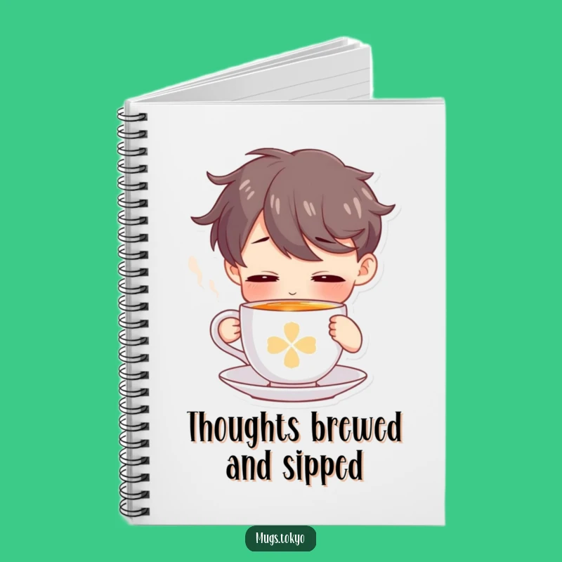 Funny Tea Journal - Cute Character Note-Taking, Perfect Gift