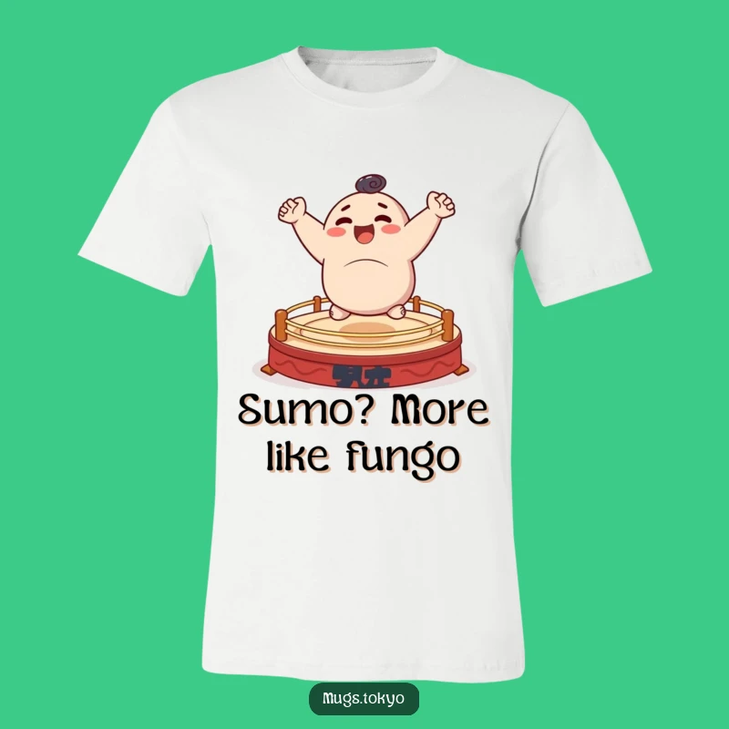 Funny Sumo Bouncer T-Shirt - Energetic Character Fun, Perfect Funny Gift