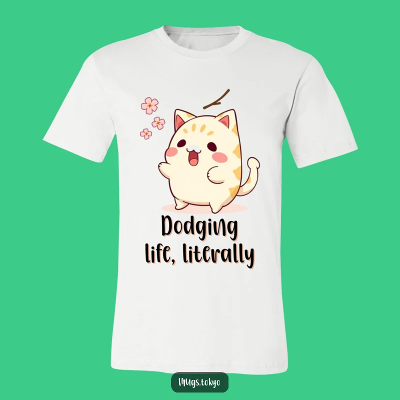 Funny Taiyaki T-Shirt: Surprised Fish Cake Escaping Blossom - The Ultimate Gag Gift
