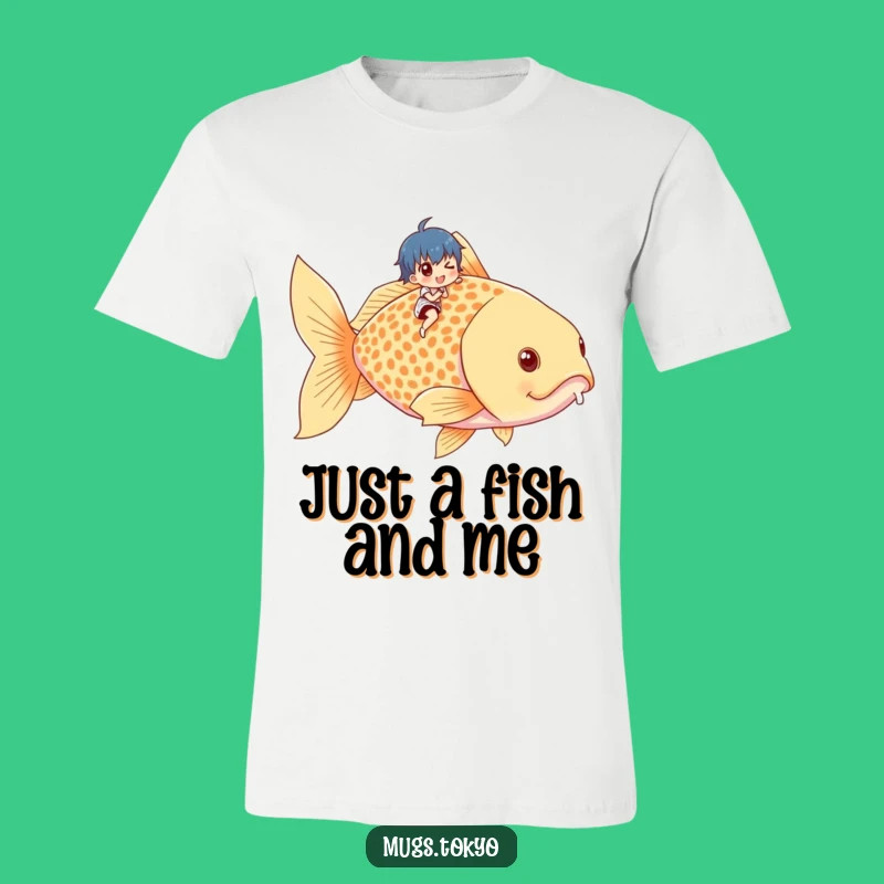 Funny Tiny Rider Goldfish Tee - Absurdly Comical Apparel Gift!