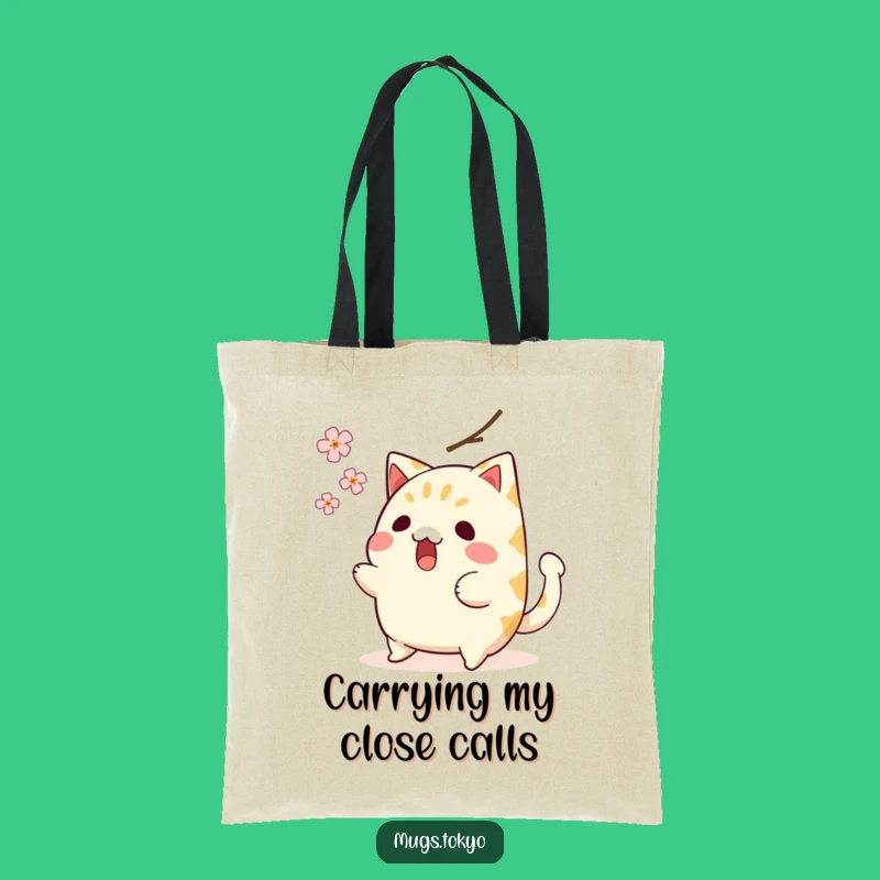Funny Taiyaki Tote Bag: Surprised Fish Cake Blossom Dodge - Practical & Hilarious Gift