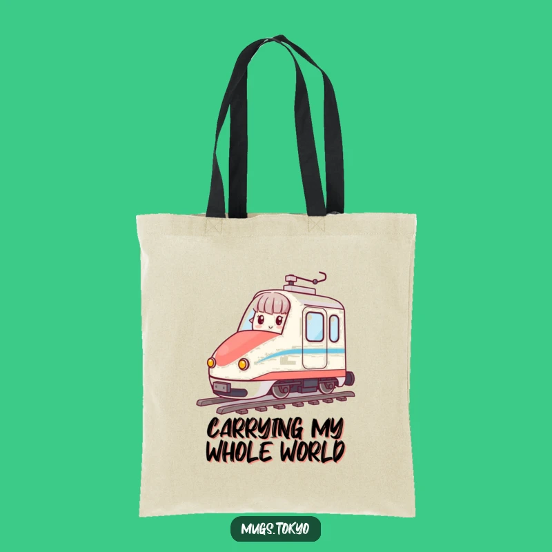 Funny Bullet Train Tote Bag - Carry Your Laughs in Style, Great Gift