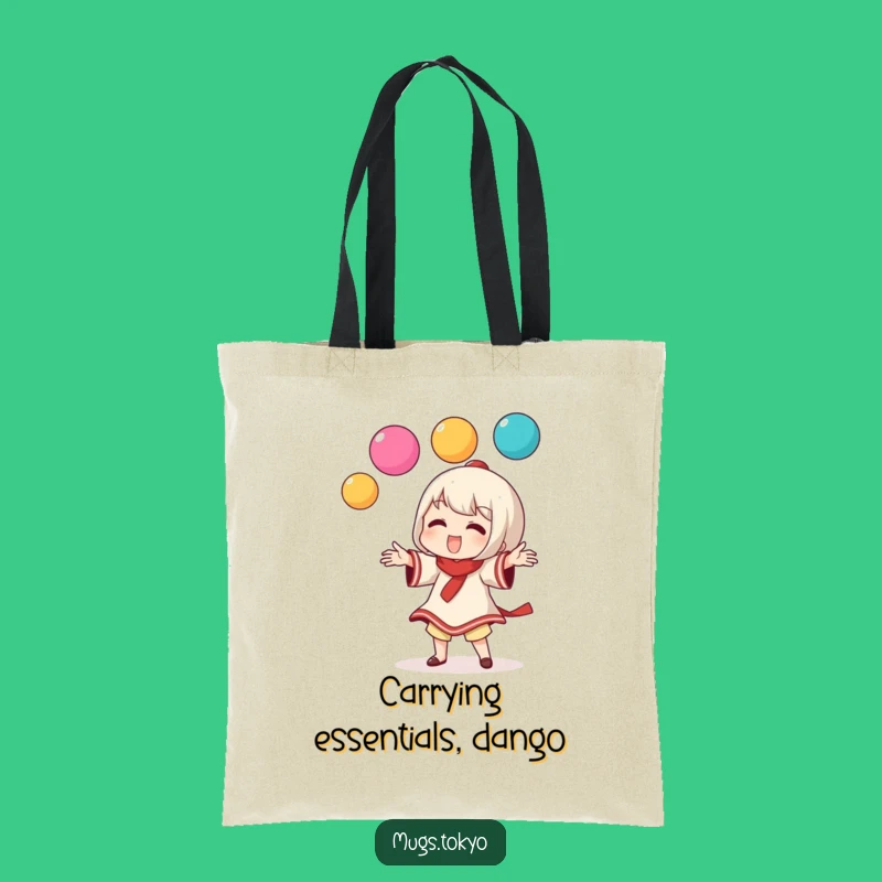 Funny Dango Juggler Tote Bag: Carry Your Playful Style