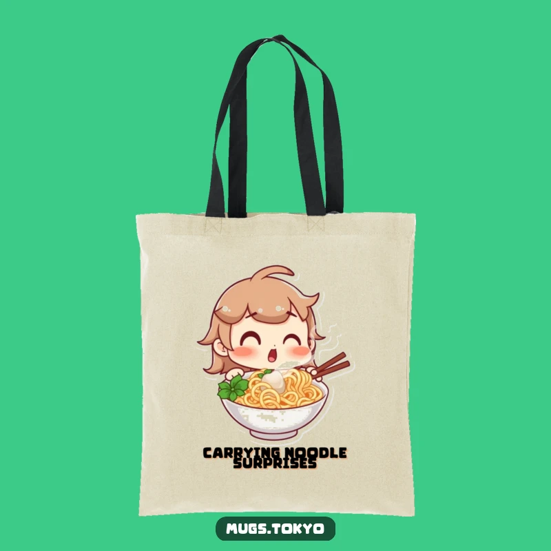 Funny Noodle Quest Tote Bag: Carry Your Love for Surprise Noodly Goodness