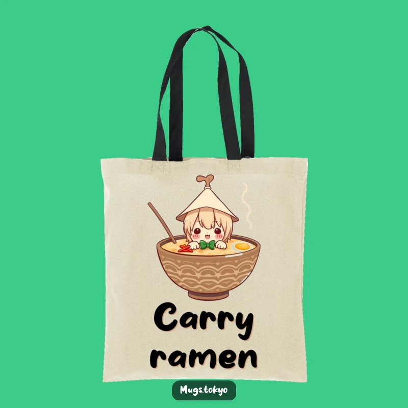 Funny Ramen Tote Bag: Carry Your Essentials with Noodle Charm