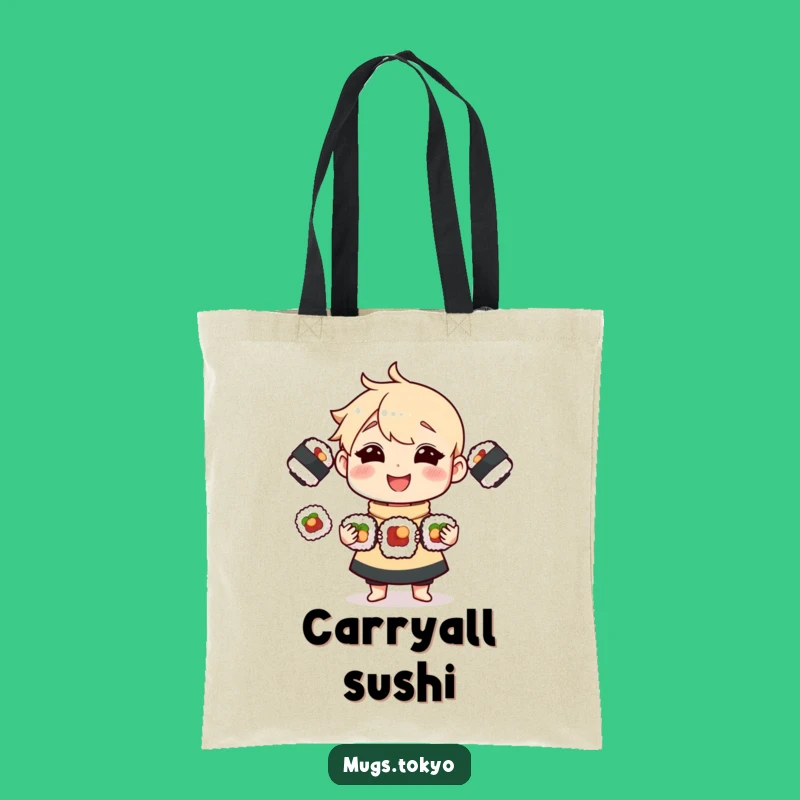 Funny Sushi Juggling Tote Bag: Carry Your Essentials with This Hilarious Accessory