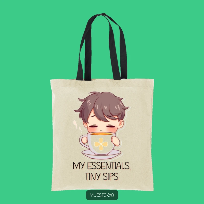 Funny Tea Time Tote Bag - Carry Your Calm, Perfect Gift