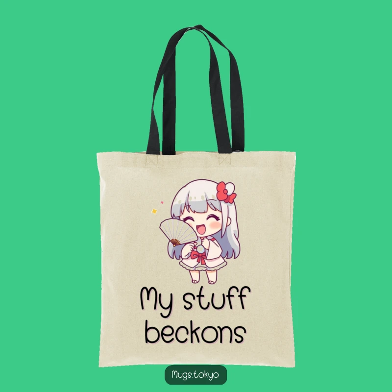 Funny Paper Fan Tote Bag: Cheerful Invite, Playful Style, Handy Gift